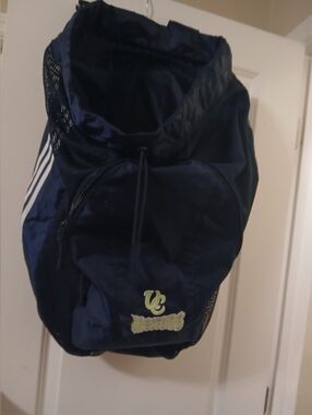 Adidas Pre-owned Men's Navy Drawstring Sports Backpack -
